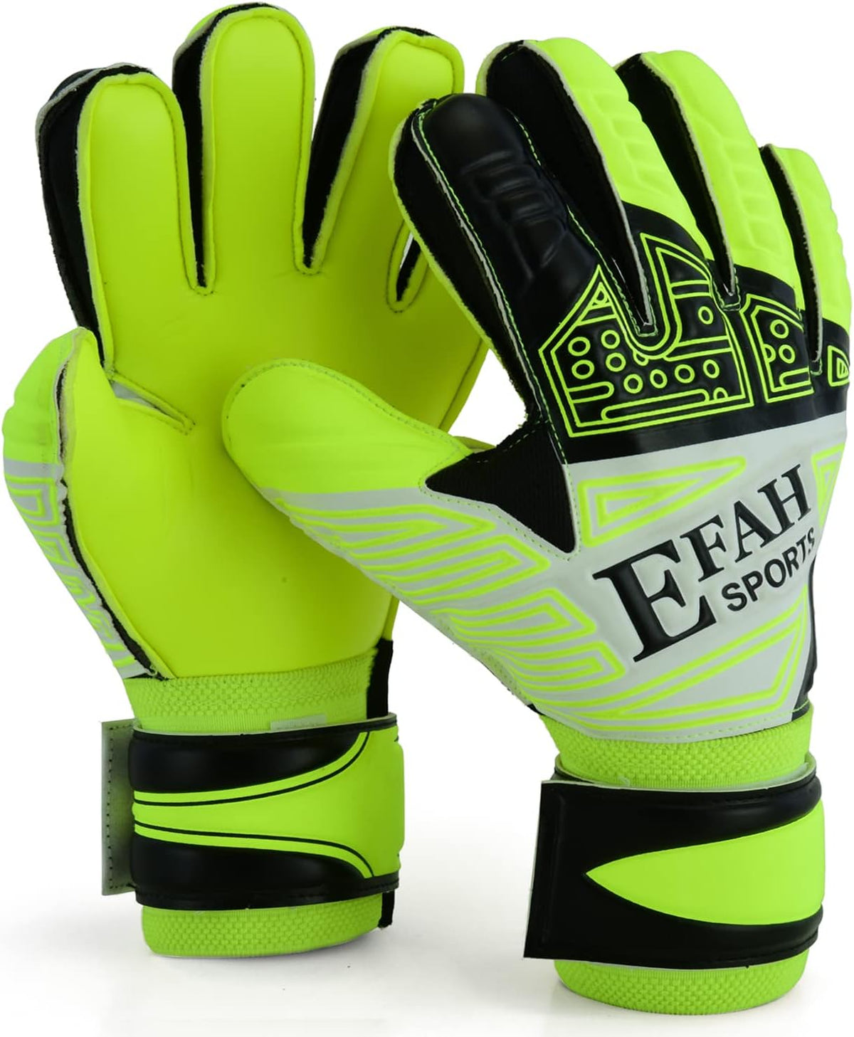 Regine Switzerland Soccer Goalkeeper Gloves - Youth Football Goalie Gloves with Fingersave & Double Wrist Grips