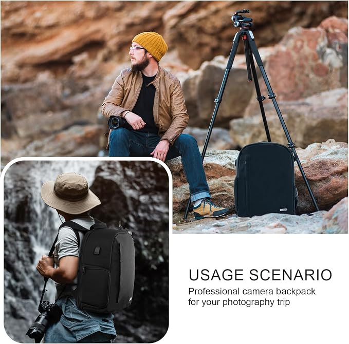 CADeN Camera Backpack Bag for DSLR/SLR Mirrorless Camera Waterproof