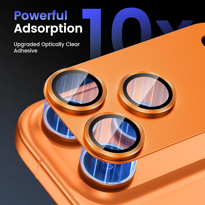 Tensea for iPhone 17 Pro Camera Lens Protector, Metal Aluminum Alloy Tempered