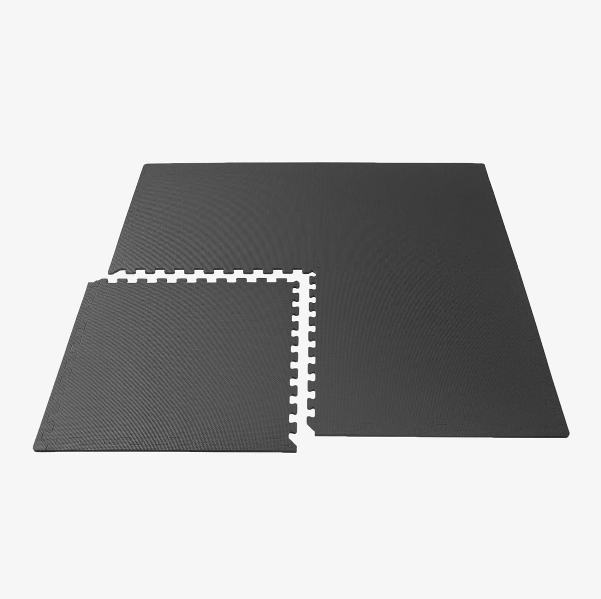 We Sell Mats Interlocking EVA Foam Floor Tiles - 1/2 Inch Thick, Charcoal Gray, 24 in x 24 in, 24 Sq Ft