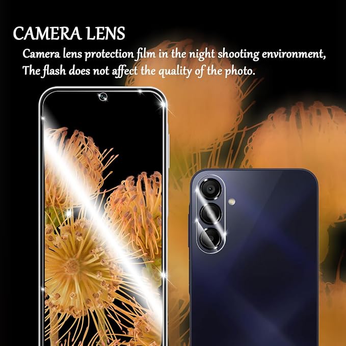 Screen Protector for Samsung Galaxy S24 FE, Tempered Glass for Galaxy S24 FE &