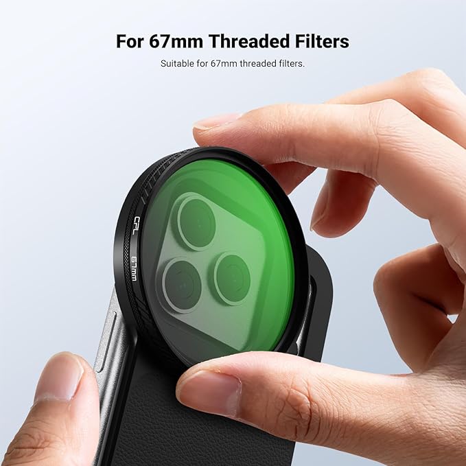 NEEWER 6.9" Magnetic Phone Lens Filter Mount Adapter Backplate Accessories &