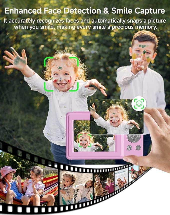 Digital Camera, FHD 1080P 44MP Point and Shoot Digital Camera
