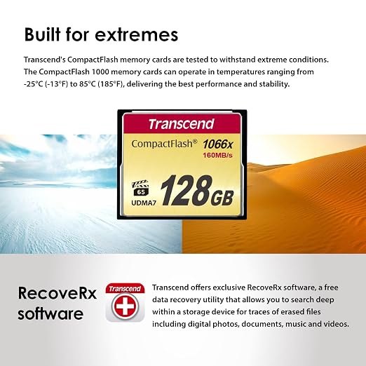 Transcend 256GB CompactFlash Memory Card 800x
