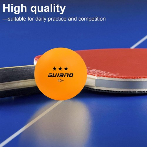 Guirnd 20 Pack Ping Pong Balls - 3 Star Quality for Competition & Recreational Play | Durable ABS Material