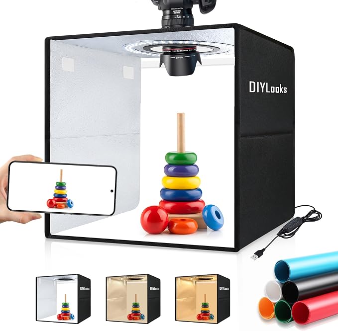 12"x12"x12" Folding Photo Light Box