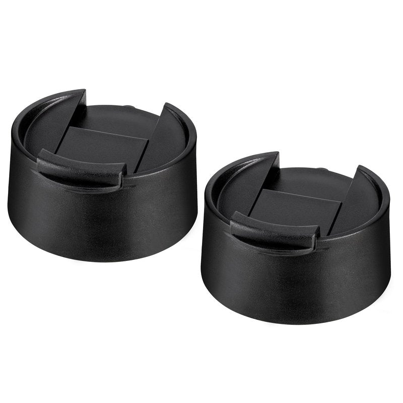 Prurex Replacement Flip Lid for Hydro Flask Wide Mouth, Water Bottles Accessories for 12-64 oz 2.28" Wide Mouth Sport Bottles(Black 2 Pack）