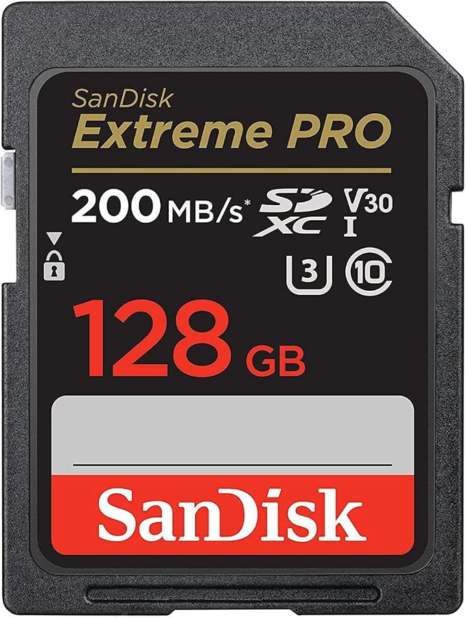 SanDisk 128GB Extreme PRO 200MB/s SDXC UHS-I Memory Card