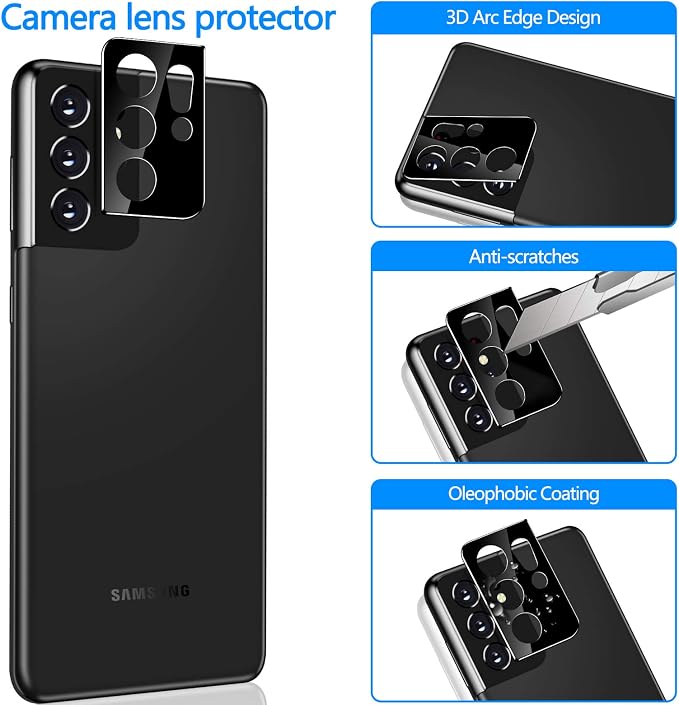 LYWHL Anti-Spy Full Adhesive Flexible Film + Camera Lens Glass Protector