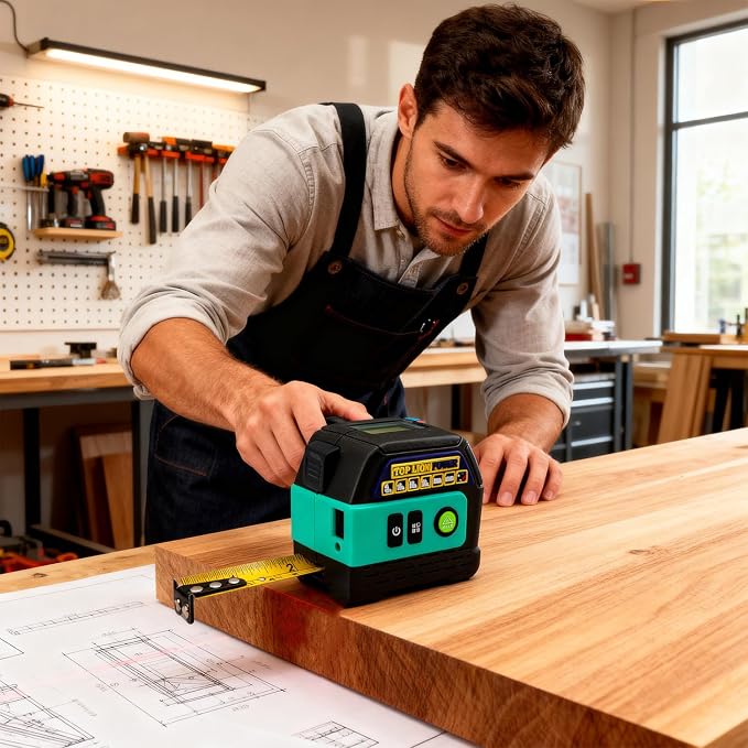 2 in 1 262ft Green Laser Tape Measure