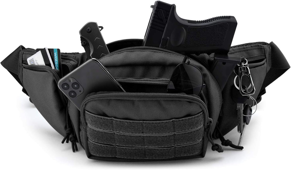 Tactical Pistol Pouch - Ultimate Fanny Pack Holster for 1911, Glock, H&K & More | Versatile Carry Solution