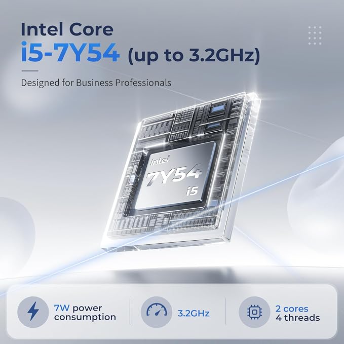2026 Flagship 15.6" Business Laptop Computer, 16GB RAM 1TB SSD, Core i5-7Y54(Up to 3.2GHz), Windows 11 Pro, Office 365, Fan Cooling, 2-Year Warranty, Portable Traditional Lap Top for Students & Work