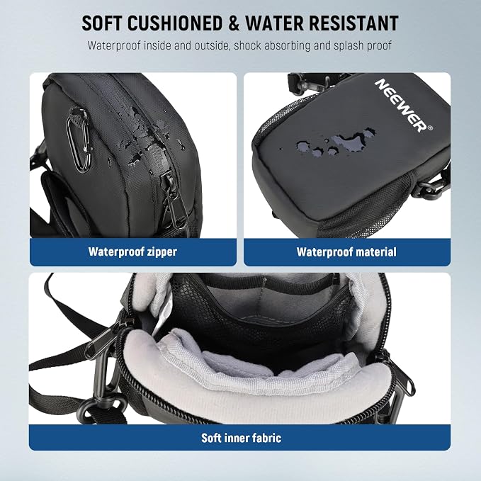 NEEWER Camera Sling Bag, Water Resistant Lightweight Compact Travel Case