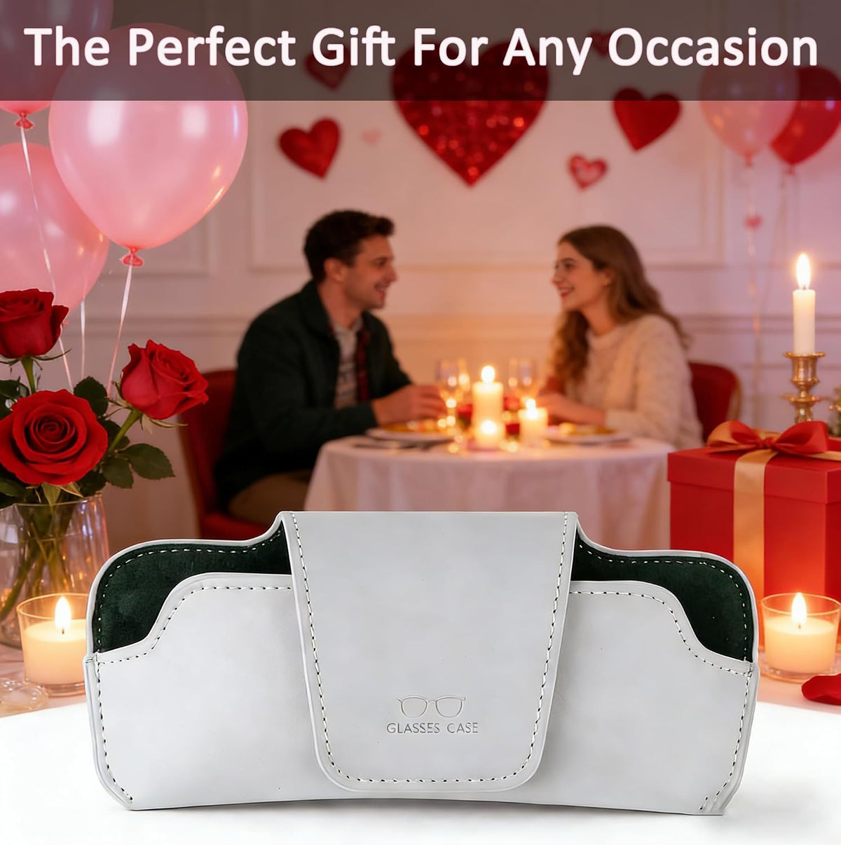 Sunglass Holder for Car Visor, Car Sunglasses Holder Leather, Eyeglasses Holder Glasses Storage Case Visor Accessories