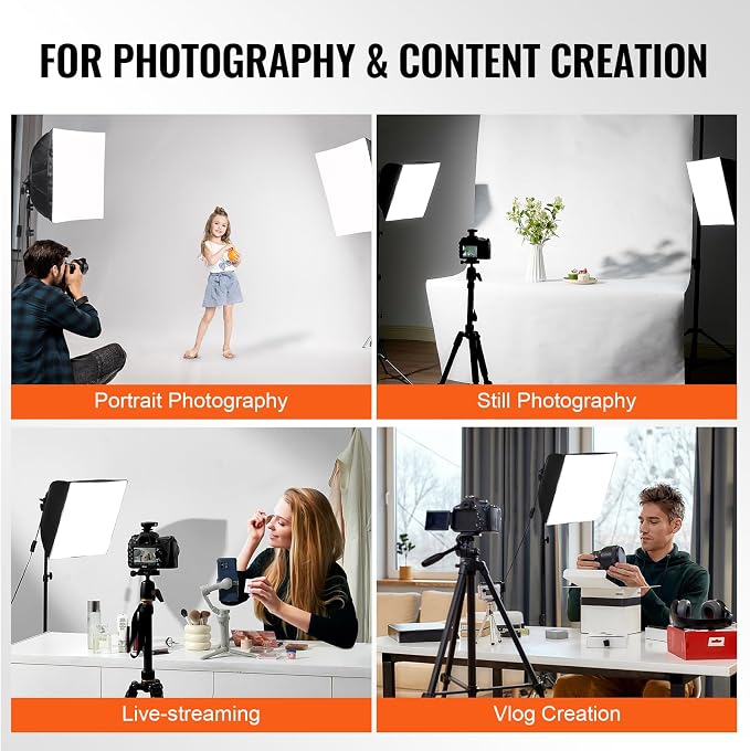 VEVOR Softbox Lighting Kit, Professional Softbox