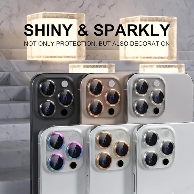 Choiche Compatible for iPhone 16 Pro/iPhone 16 Pro Max Camera Lens Protector