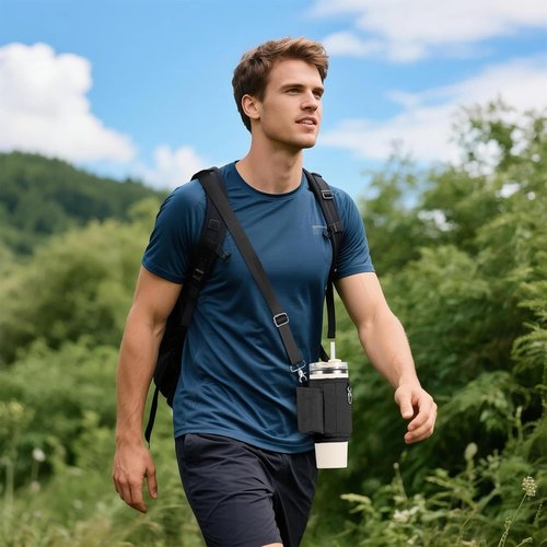 All Day Quencher Carry All - Crossbody Bag for Stanley 40/30 oz Tumbler with Phone Holder