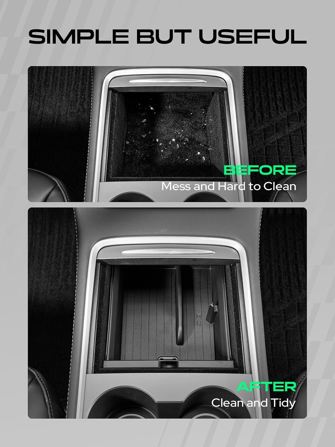 YHTAUTO Center Console Storage Box for Tesla Model 3 2021-2023