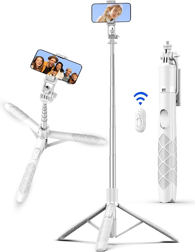 71" Selfie Stick, Smartphone Tripod Stand All-in-1