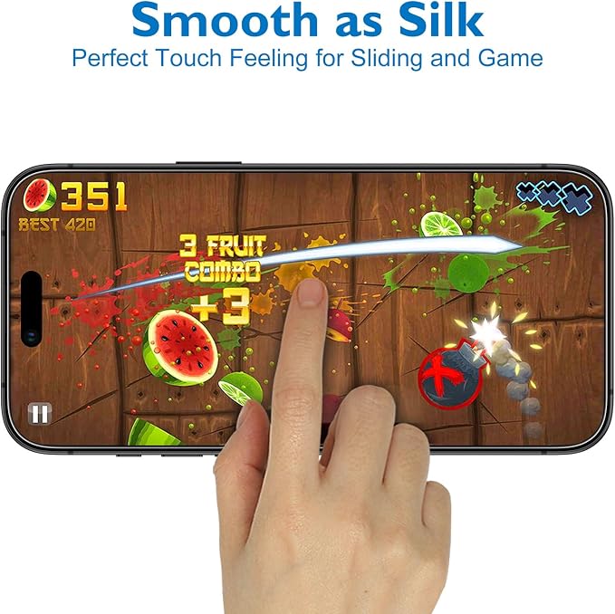 Mothca 2 Pack Matte Glass Screen Protector