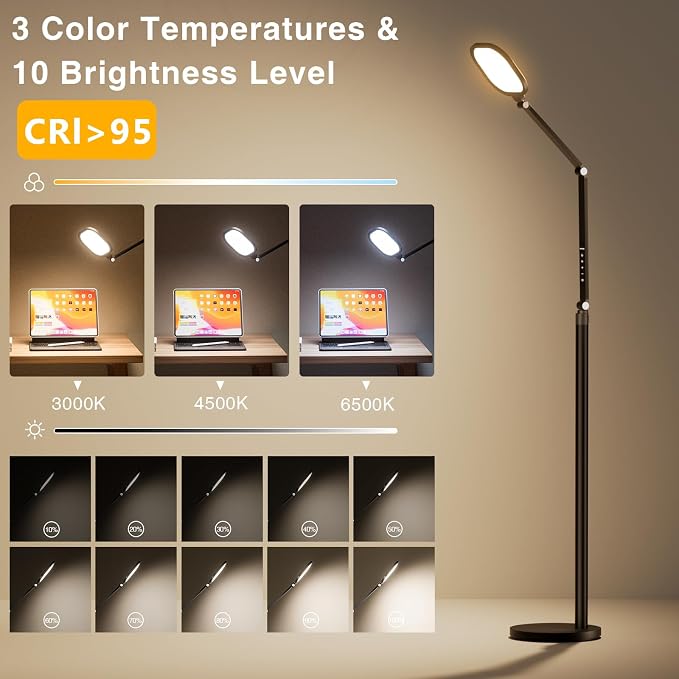 LitONES Ring Light with Stand, 15W Dimmable Zoom Lighting