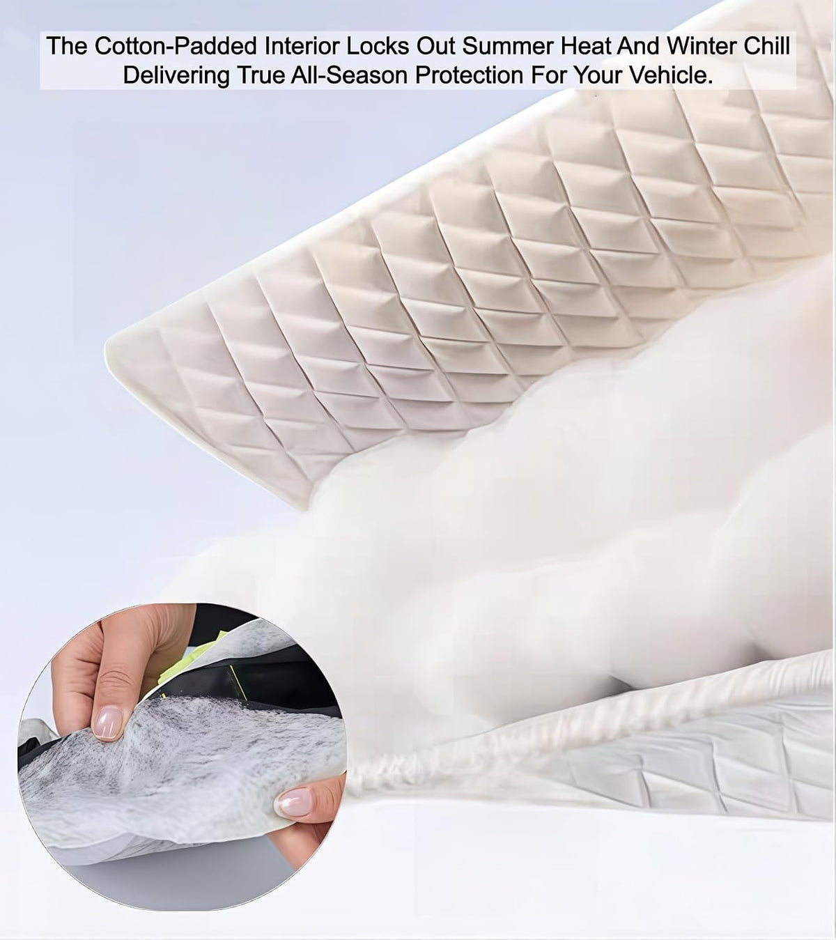 Thickened Full Windshield + Side Window Coverage ，Winter Car Windshield Snow Ice Cover Waterproof,Windshield Sun Shade Cover All Season Universal Protection for Cars, SUVs, Trucks,Minivans.