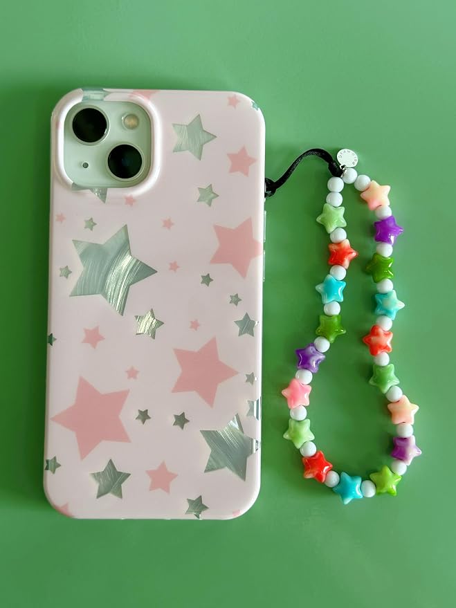 Drawwind Phone Charm Beaded Wristlet Strap Universal Cell Phone Lanyard Cute