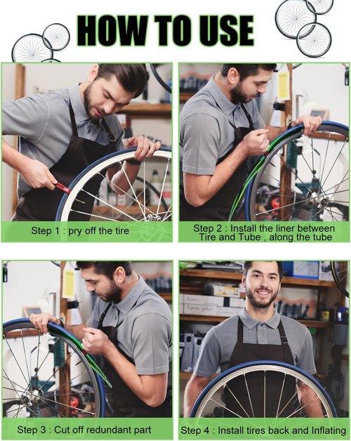 Bike Tire Liner - Inner Tube Flat Protector for 12" to 29" Bicycles | Durable and Reliable