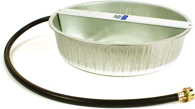 Little Giant 13-Quart Galvanized Steel Ever Full Pet Water Bowl Dish (2 Pack)