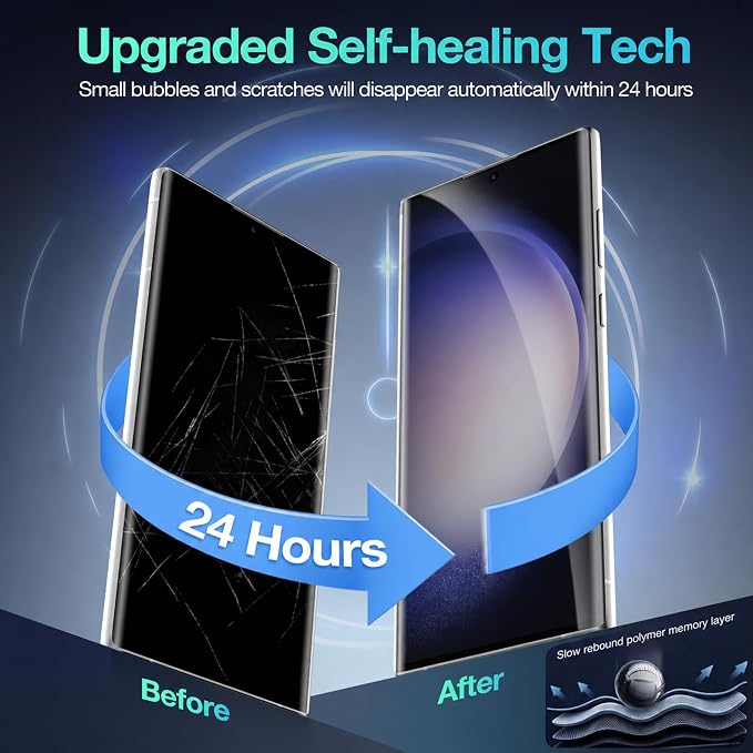 Screen Protector for Samsung Galaxy S23 Ultra Flexible TPU Film 3D Curved Full