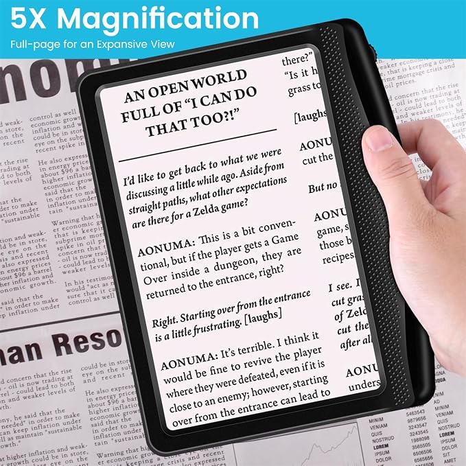 Rechargeable 5X Magnifying Glass