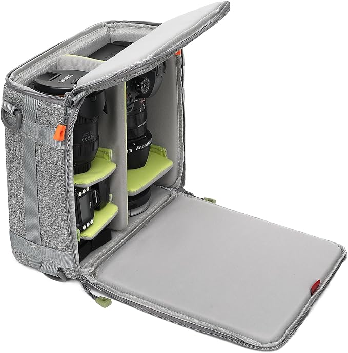 Camera Insert Bag, Shockproof &Pressure-proof Dual Opening Padded Camera Lens
