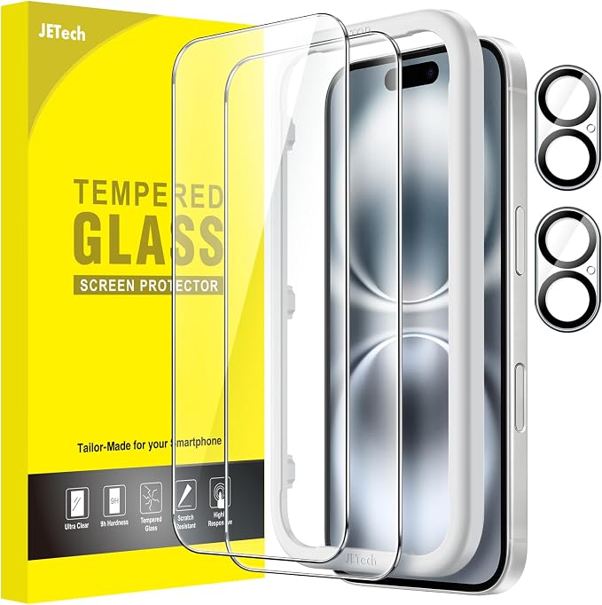 JETech Screen Protector for iPhone 16 6.1-Inch