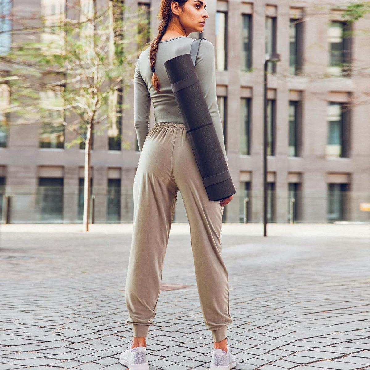 TRIUNION Women's Jogger Pants - Soft Tapered Sweatpants with Pockets | 2 Pack Drawstring Lounge Wear