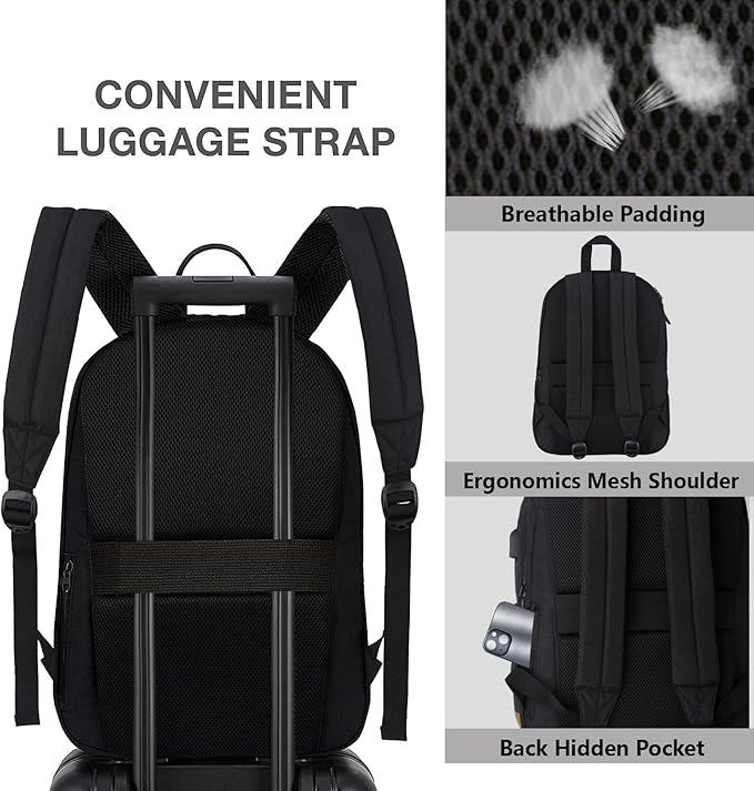 SUPACOOL Casual Laptop Backpack, Lunch bag, Pencil bag, School backpack