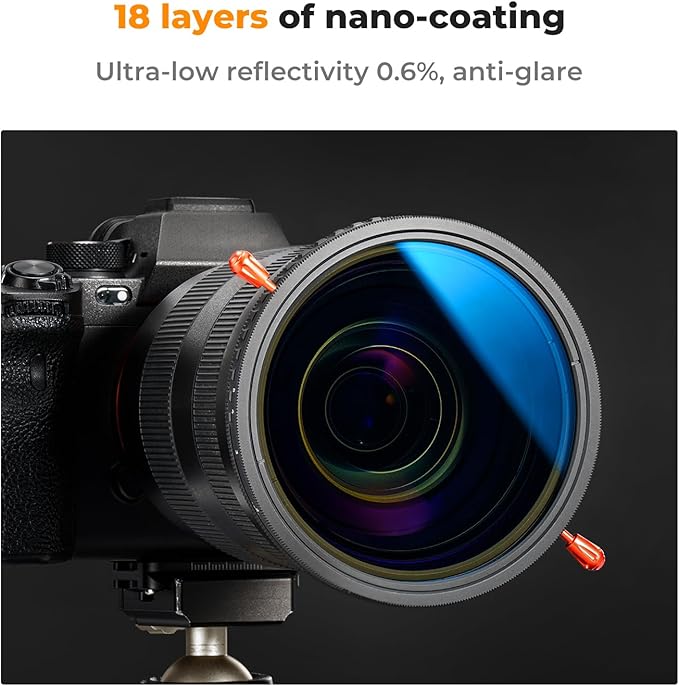 K&F Concept 40.5mm Variable ND2-32 & Circular Polarizing Lens Filter 2 in 1-18