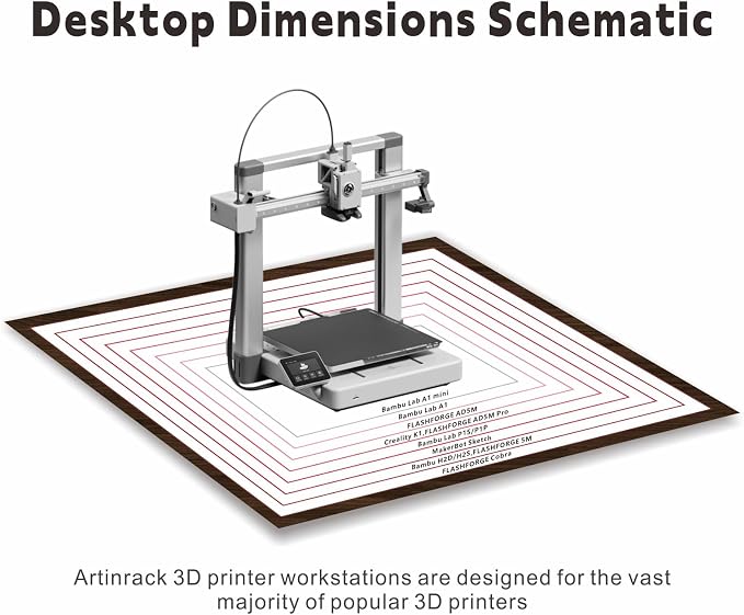 Upgraded Dual 3D Printer Stand