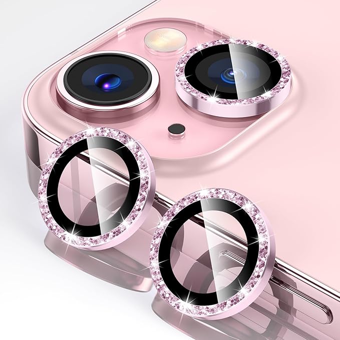 Tensea for iPhone 15 / iPhone 15 Plus Camera Lens Protector, 9H Tempered Glass