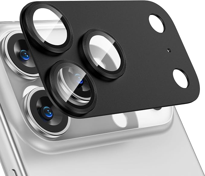 Tensea for iPhone 17 Pro Max Camera Lens Protector, Metal Aluminum Alloy