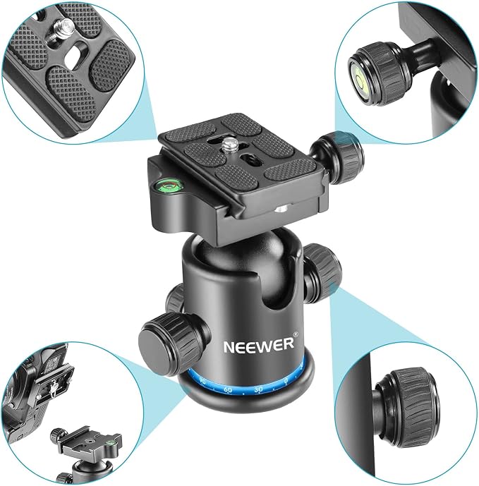 NEEWER 36MM Tripod Ball Head 360° Panoramic Metal