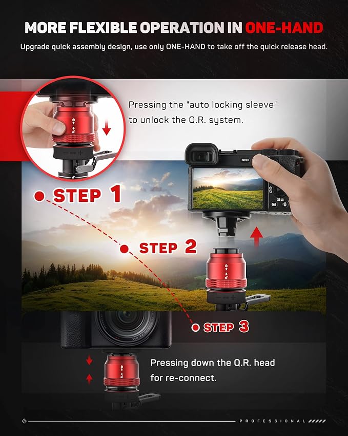 IFOOTAGE Monopod Base with Pedal Cobra 3 Base-P, Canon DSLR Cameras, Payload