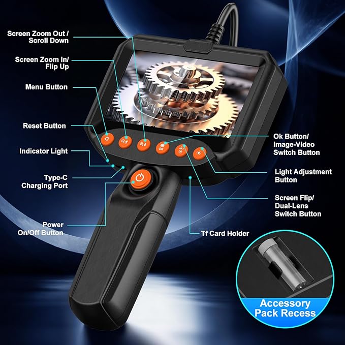 Dual Lens Endoscope Camera