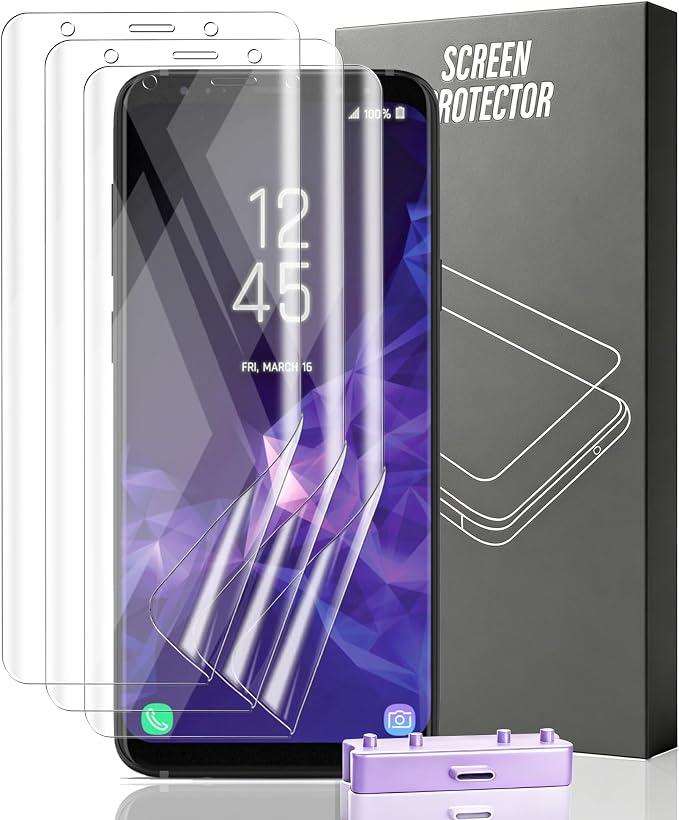 3 Pack for Samsung Galaxy S9 Screen Protector Flexible TPU Film Not Tempered