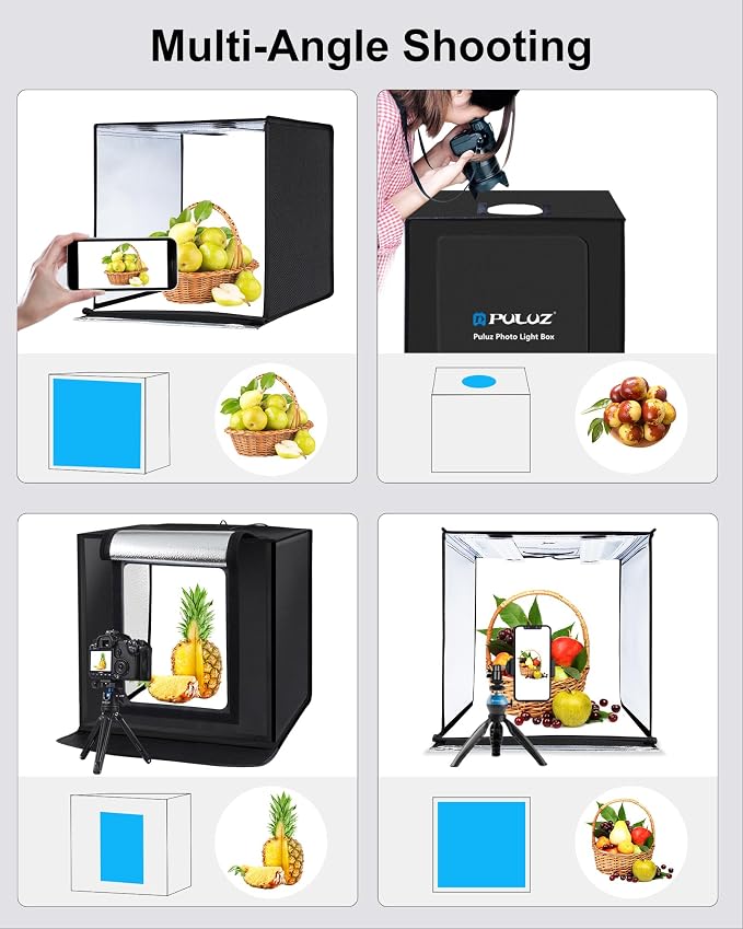PULUZ Light Box Photography, 24x24 inch Large Photo Light Box