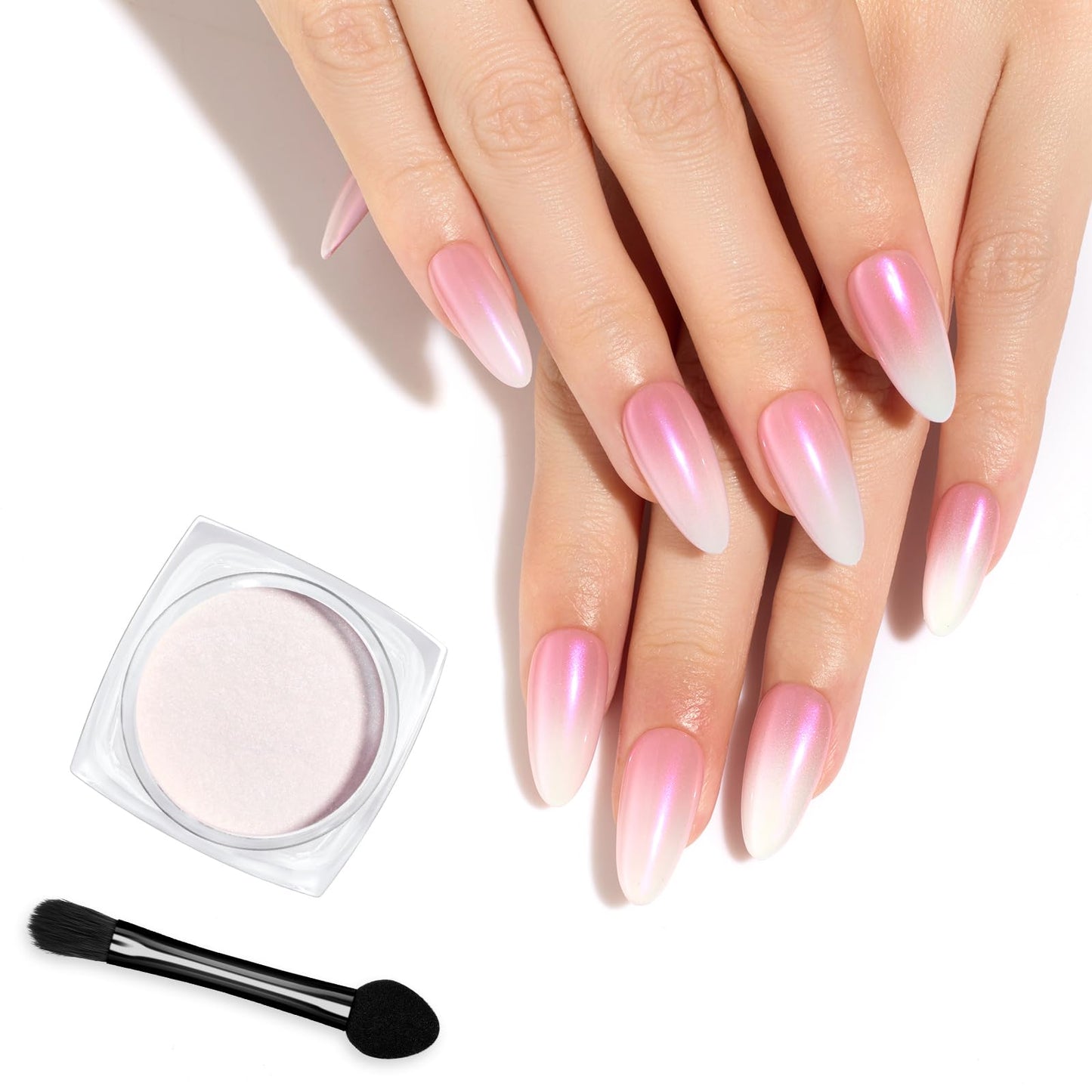 Beetles Gel Polish Glitter Chrome Nail Powder For Gel Nail,Mermaid Premium Salon Nail Glitter Mirror Pearl Effect Manicure Kit F