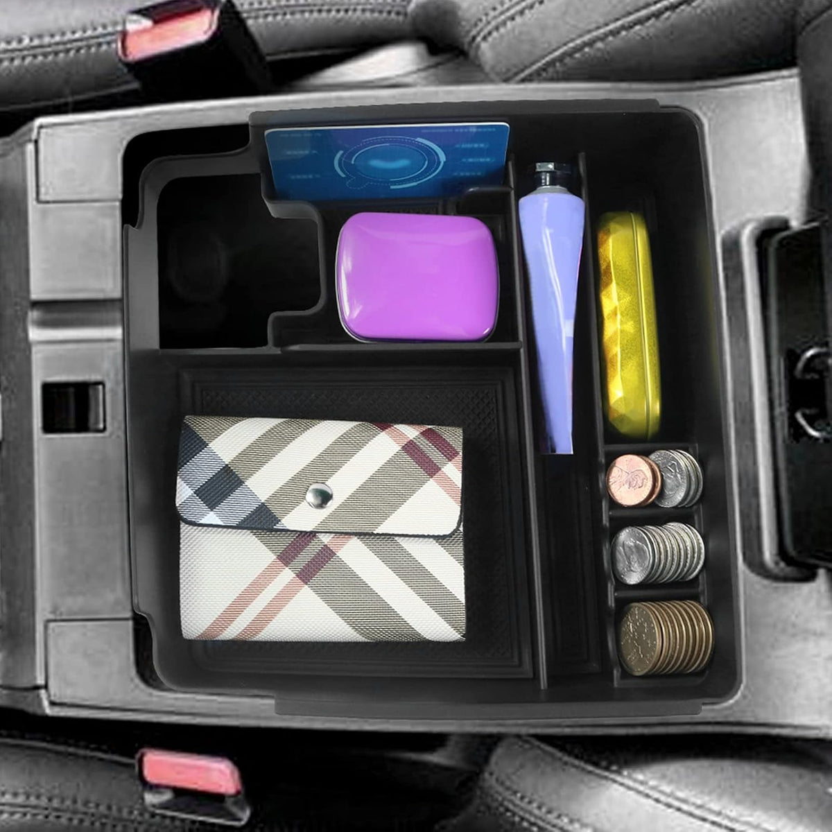 SXCY for 2022 2023 Frontier Armrest Console Organizer Tray
