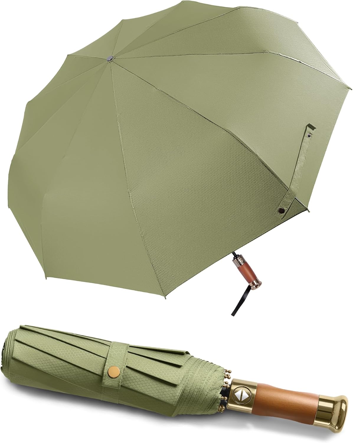 Rain Cats Large Umbrella - 45-Inch Windproof Travel Umbrella with 10 Fiberglass Ribs | Compact & Automatic