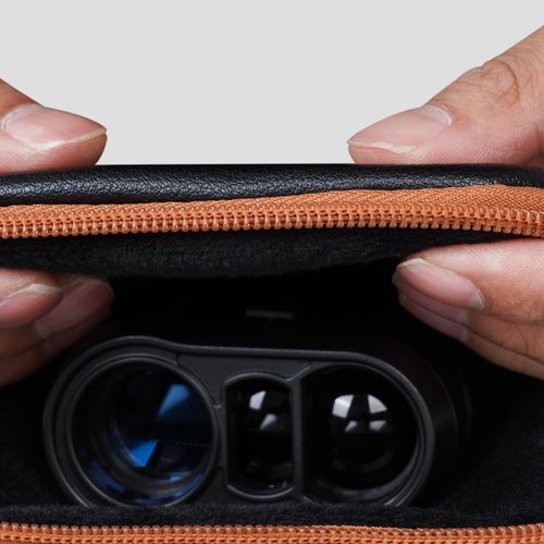 Craftsman Golf Thick Padded Synthetic Leather Soft Range Finder Case Holder Magnetic Flap Compatiable with Callaway 300 Pro and Bushnell Tour X/Tour V2/V3/V4/V5/PRO X2 and Others (Black and Brown)