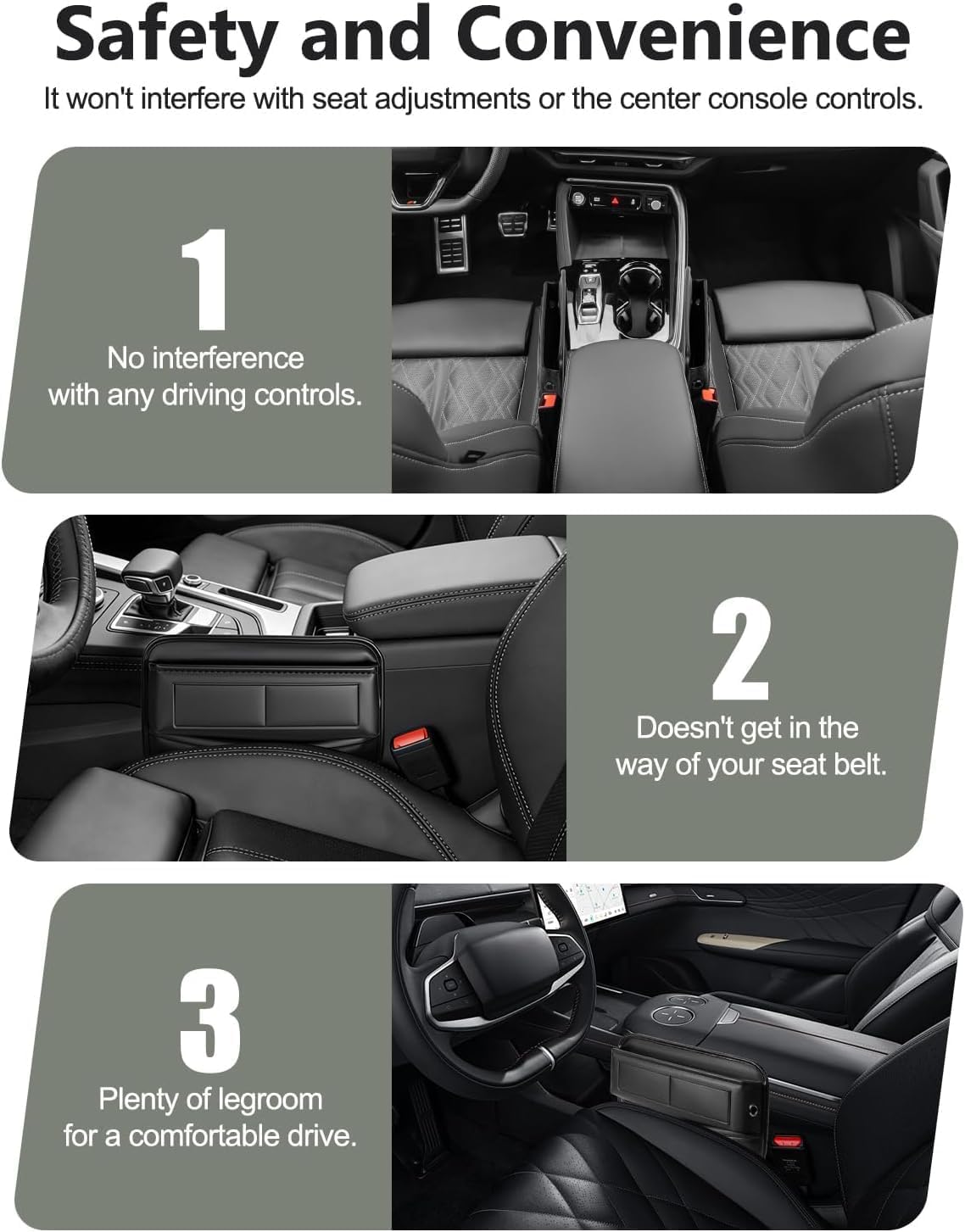 Car Seat Gap Filler Organizer for Chevy Silverado 2500/3500 HD 2020-2026
