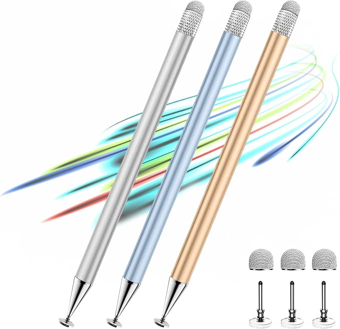 Stylus Pen for Touchscreen, 3 Pack Stylus for Nintendo Switch, ipad | 2-in-1